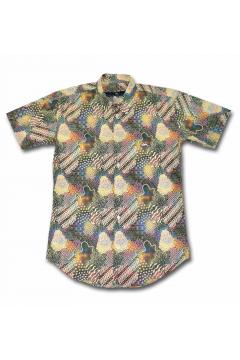 Tailored Printed Shirt Yellow Batik