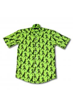 Tailored Printed Shirt Green Dino