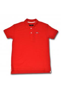 Classic Collar T-Shirt ( Dark Red )