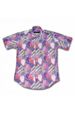 Tailored Printed Shirt Purple Batik