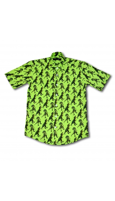 Tailored Printed Shirt Green Dino