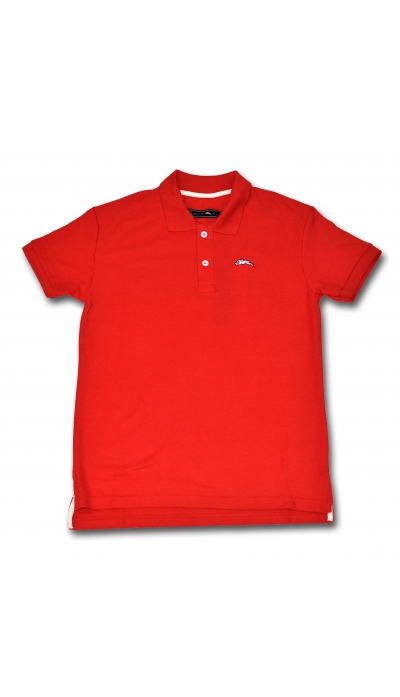 Classic Collar T-Shirt ( Dark Red )